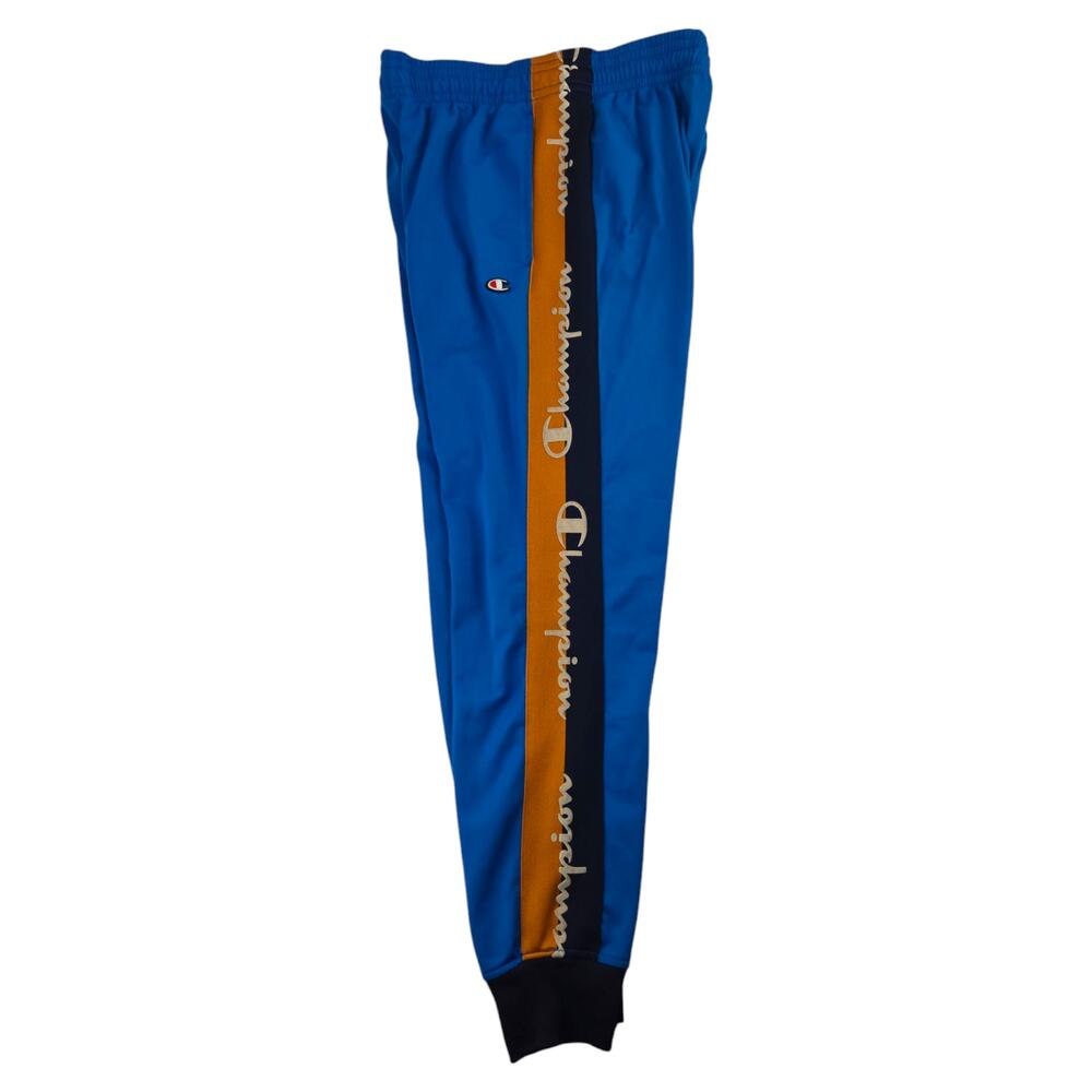 Champion | Blue & Orange Logo Joggers | Size Medium